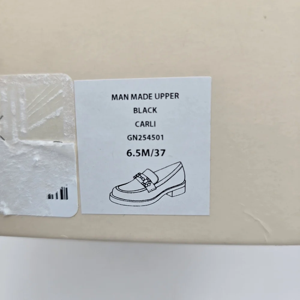Like-New BCBGeneration Carli Crystal Bit Loafers, Black, 6.5M - Picture 3 of 16